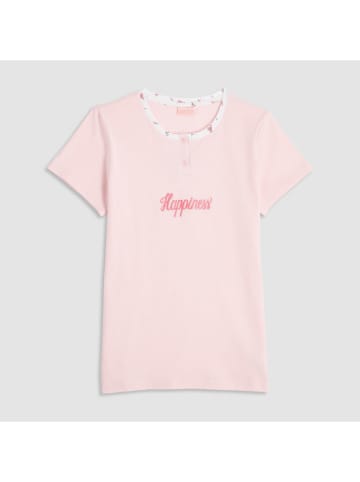 COTONELLA Pyjama lichtroze/wit