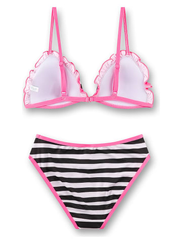 Sanetta Bikini roze/zwart/wit