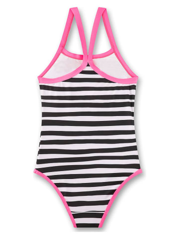 Sanetta Badeanzug in Pink/ Schwarz/ Weiß
