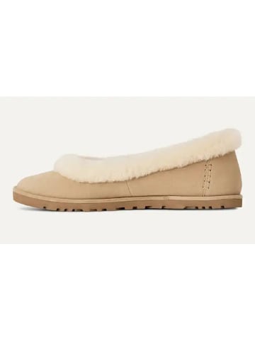 UGG Leder-Ballerinas "Zora" in Beige