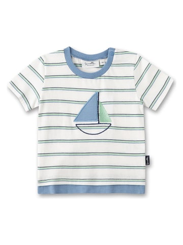 Sanetta Kidswear Shirt crème/groen/lichtblauw