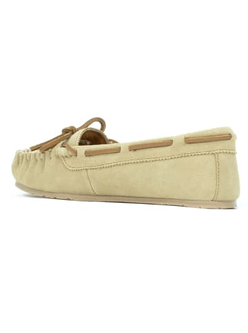 Clarks Leren mocassins beige