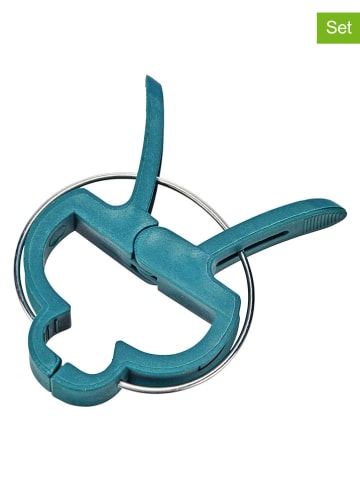 Garden Hero 30iger-Set: Pflanzenklammern in Blau - Ø 18 cm