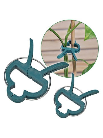 Garden Hero 30iger-Set: Pflanzenklammern in Blau - Ø 18 cm