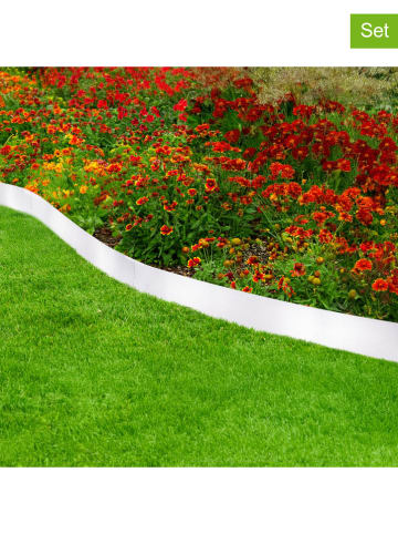 Garden Hero 4er-Set: Rasenkanten in Silber - (B)119,5 x (H)13 cm 