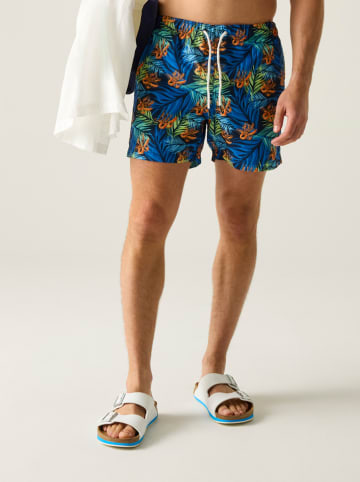 Regatta Zwemshorts "Loras" blauw/groen/oranje