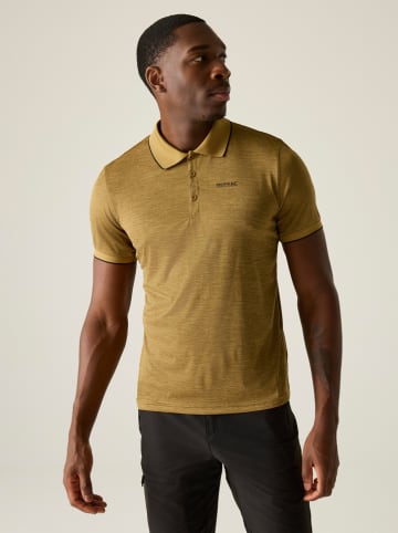 Regatta Functioneel poloshirt "Remex II" mosterdgeel