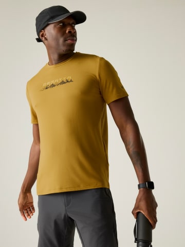 Regatta Functioneel shirt "Fingal Stretch" mosterdgeel