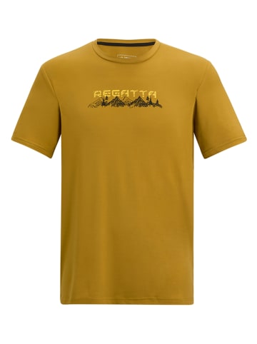 Regatta Functioneel shirt "Fingal Stretch" mosterdgeel