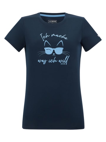 Regatta Funktionsshirt "Fingal Slogan" in Dunkelblau