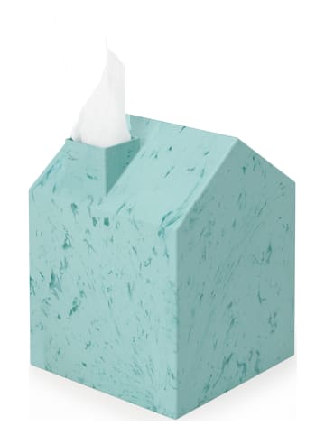 umbra Kosmetiktücherbox ''Casa'' in Türkis - (B)13 x (H)17 x (T)13 cm