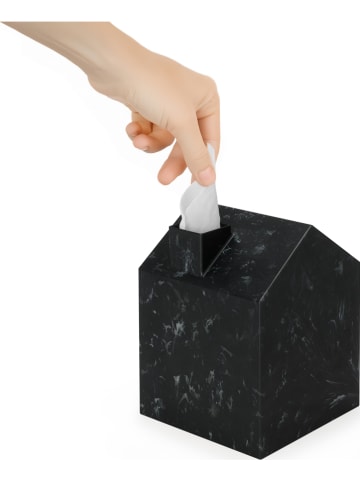 umbra Kosmetiktücherbox ''Casa'' in Schwarz - (B)13 x (H)17 x (T)13 cm