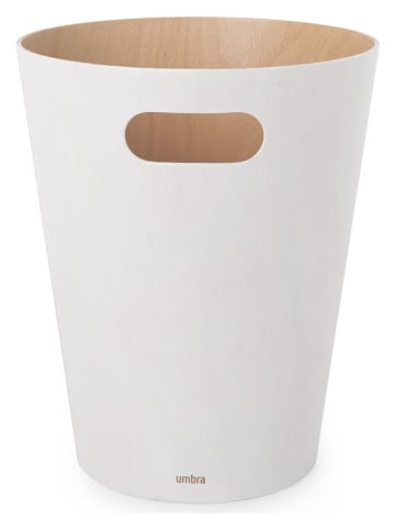 umbra Kosz "Woodrow" w kolorze białym na papier - 7,5 l