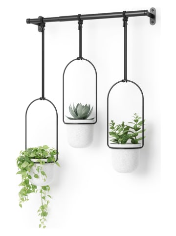 umbra Wiszący kwietnik w kolorze czarno-białym - 63,5 x 110 x 14,6 cm