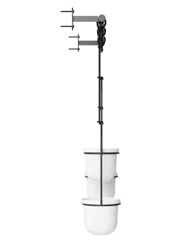 umbra Wiszący kwietnik w kolorze czarno-białym - 63,5 x 110 x 14,6 cm