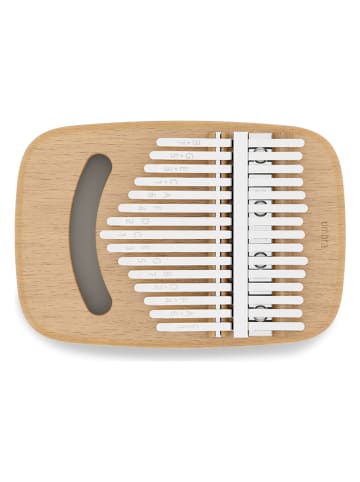 umbra Daumenklavier ''Kalimba'' in Weiß/ Beige - (B)16 x (H)6 x (T)11 cm