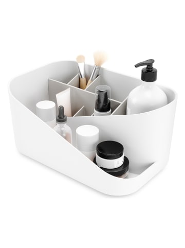 umbra Organizer "Glam" w kolorze biało-szarym na kosmetyki - 27 x 13 x 17 cm