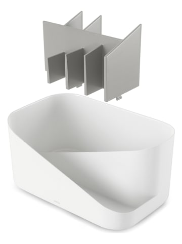 umbra Organizer "Glam" w kolorze biało-szarym na kosmetyki - 27 x 13 x 17 cm