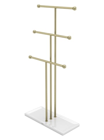 umbra Stojak "Trigem" w kolorze miedziano-białym na biżuterię - 23 x 48 x 10 cm