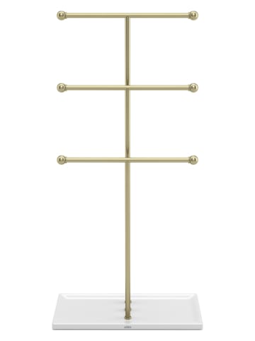 umbra Stojak "Trigem" w kolorze miedziano-białym na biżuterię - 23 x 48 x 10 cm
