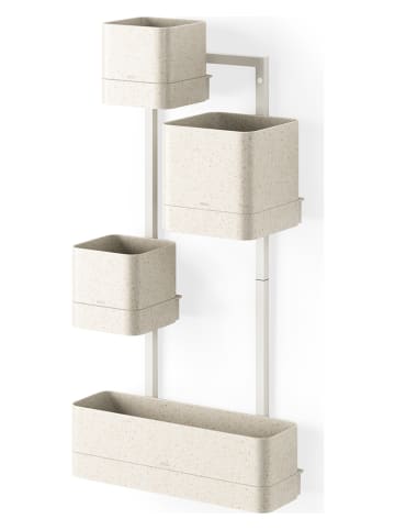 umbra Wandpflanzgefäß in Beige - (B)36 x (H)72 x (T)18 cm
