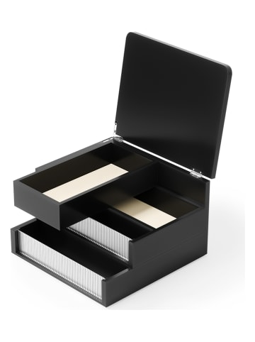 umbra Aufbewahrungsbox ''Malibu'' in Schwarz - (B)24 x (H)15 x (T)23 cm