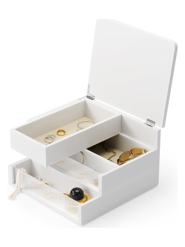 umbra Aufbewahrungsbox ''Malibu'' in Weiß - (B)24 x (H)15 x (T)23 cm