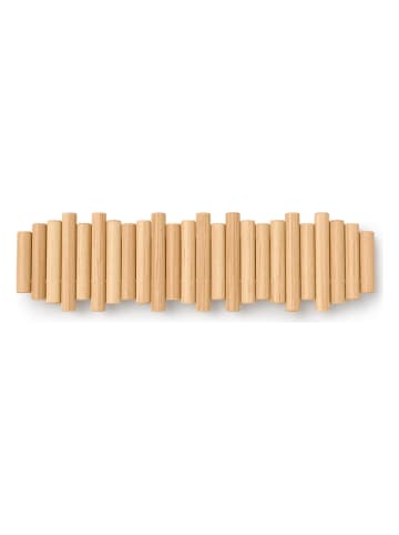 umbra Wandgarderobe ''Picket 8'' in Beige - (B)61 x (H)17 x (T)4 cm