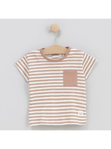 Cotton Fish Shirt wit/lichtbruin
