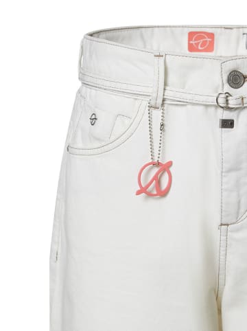Timezone Jeans-Bermudas "Laguna" in Weiß