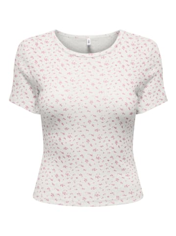 ONLY Shirt in Creme/ Rosa
