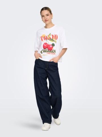 ONLY Shirt wit/groen/rood