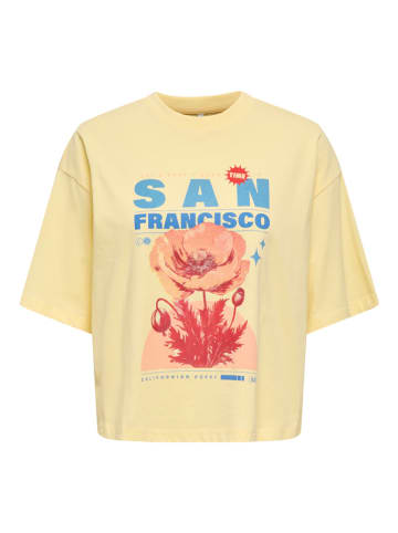ONLY Shirt in Gelb/ Blau/ Rot
