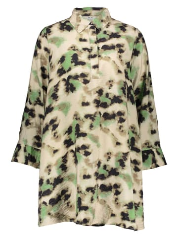 JDY Jurk "Millie" beige/groen/zwart