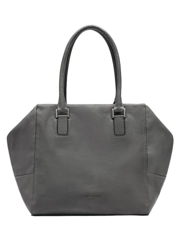 Liebeskind Berlin Leder-Schultertasche in Grau - (B)47 x (H)28 x (T)18 cm