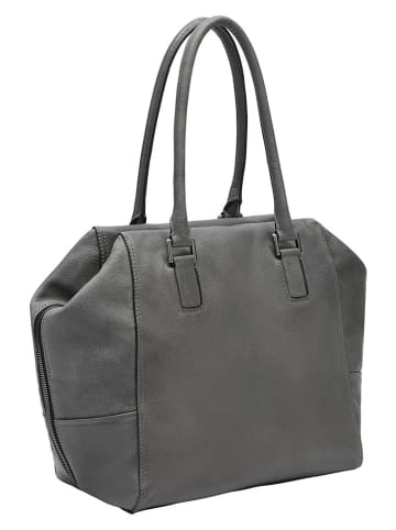 Liebeskind Berlin Leder-Schultertasche in Grau - (B)47 x (H)28 x (T)18 cm