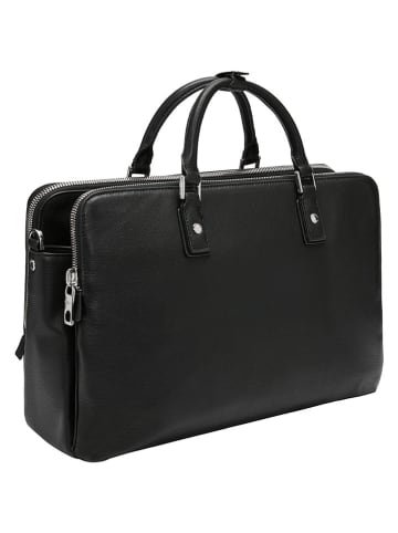 Liebeskind Berlin Skórzana torebka w kolorze czarnym - 36 x 26 x 11 cm