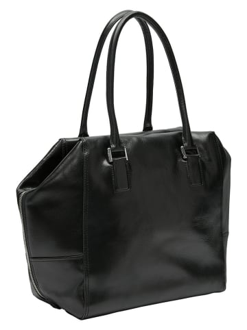 Liebeskind Berlin Skórzany shopper bag w kolorze czarnym - 47 x 28 x 18 cm
