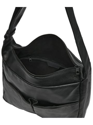 Liebeskind Berlin Skórzana torebka w kolorze czarnym - 33 x 29 x 13 cm