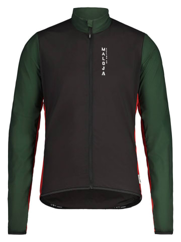 Maloja Fahrradjacke "MaxM." in Schwarz/ Dunkelgrün