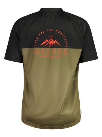 Maloja Fietsshirt "BarettiM. All Mountain" kaki/zwart