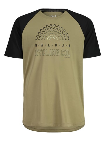Maloja Functioneel shirt "KeeseckM." kaki/zwart