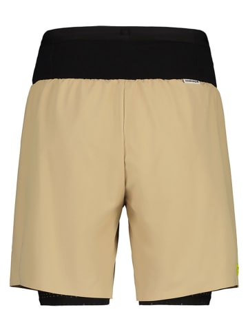 Maloja Trailrunningshort "ChanalM." beige/zwart