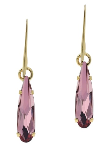 Otazu Pozłacane kolczyki z kryształami Swarovski