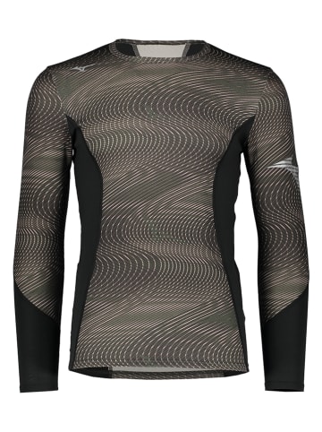 Mizuno Thermounterhemd Virtual Body G3 Crew" in Khaki/ Schwarz