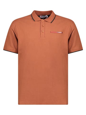 Geographical Norway Koszulka polo "Karem" w kolorze jasnobrązowym