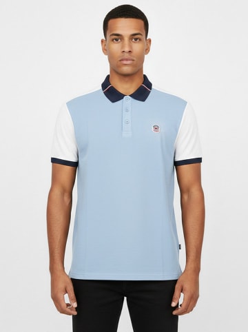 Geographical Norway Poloshirt "Kedilim" in Hellblau/ Weiß
