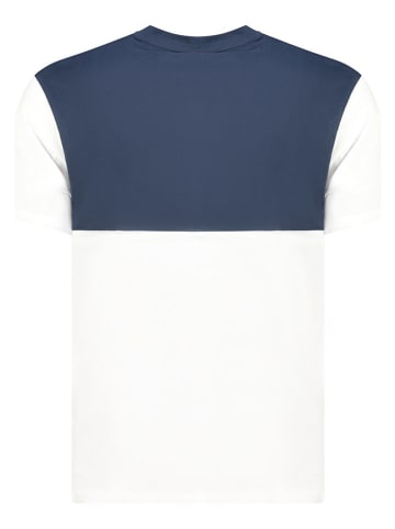 Geographical Norway Shirt "Jalo" in Weiß/ Dunkelblau