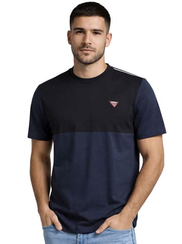 Geographical Norway Shirt "Jalo" donkerblauw/zwart