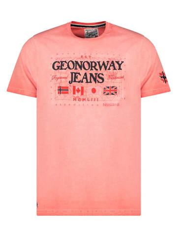 Geographical Norway Shirt "Jeans" koraalrood